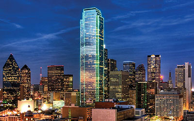 WM 2026 Dallas City by night